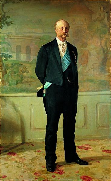 Portrait fo J.B.S. Estrup, former Danish prime minister